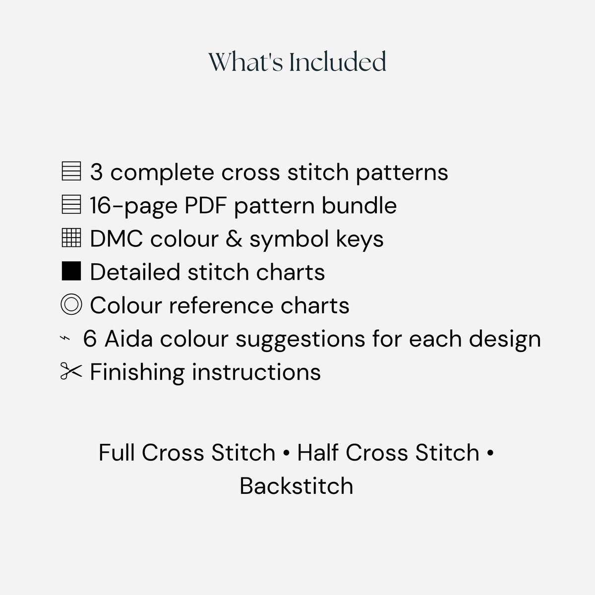 Diwali Cross Stitch Pattern Bundle – 3 Diwali Greetings Designs | Digital PDF